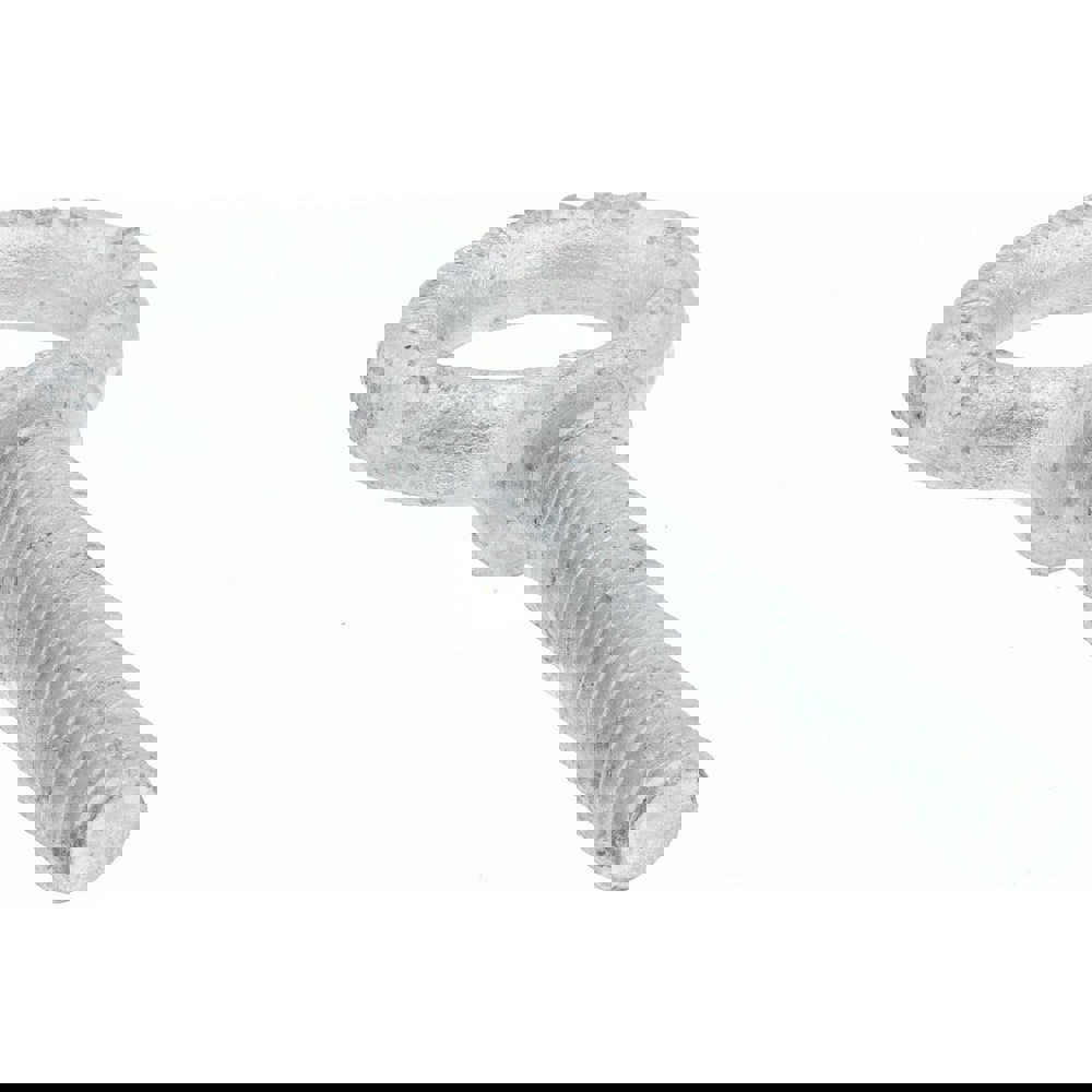 Fixed Lifting Eye Bolt: With Shoulder, 1,400 lb Capacity, 3/8-16 Thread, Grade C-1035 Steel